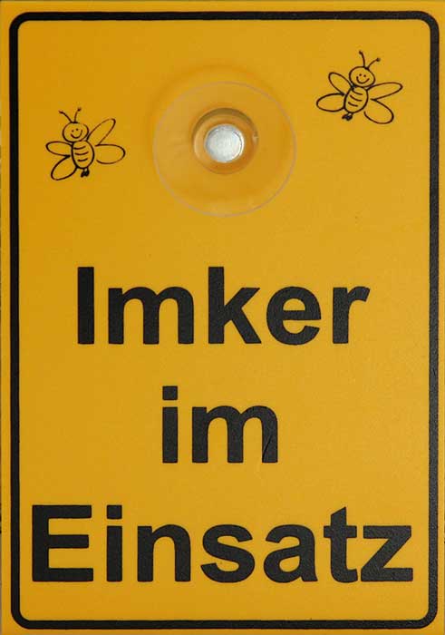 Saugnapfschild - Imker im Einsatz