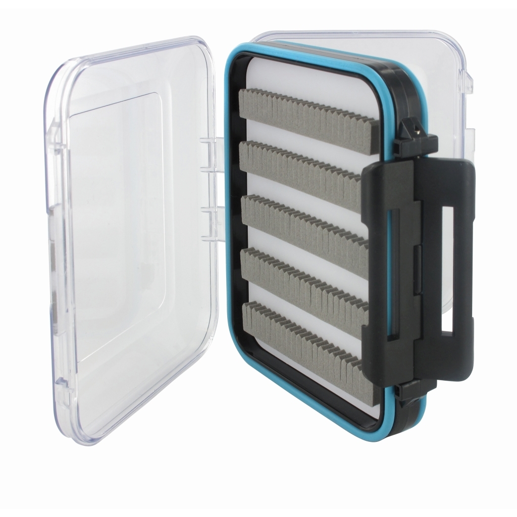 Fliegenbox mit 10 Fächer, Transparent, 125x100x42MM