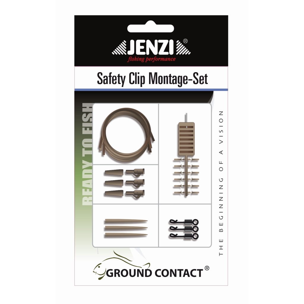 Safety Clip Carp-Montage-Set, praktische Komplettmontage