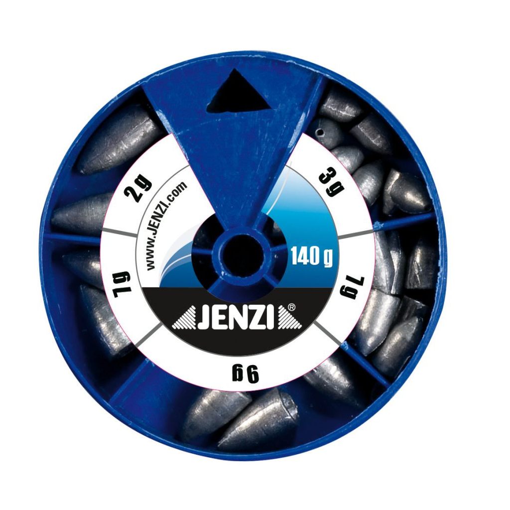 Drop-Shot Bleisortiment in runden Dosen 140 g