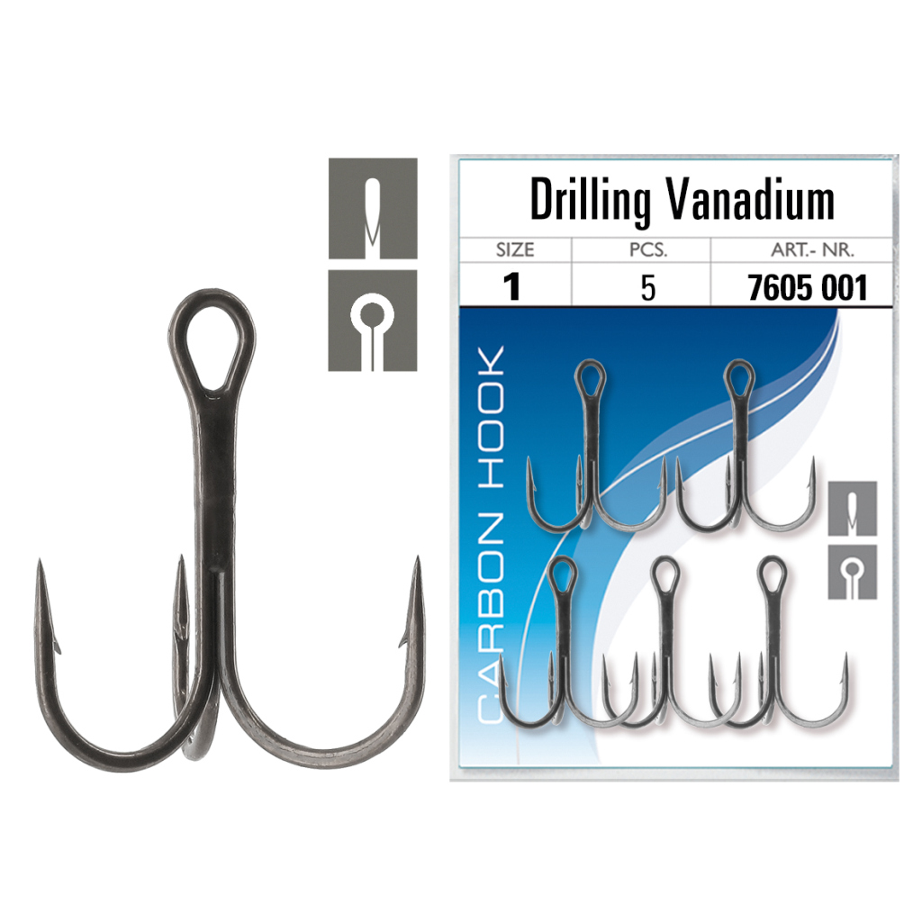 Drilling Vanadium, Größe 1, titan, normal, gerade