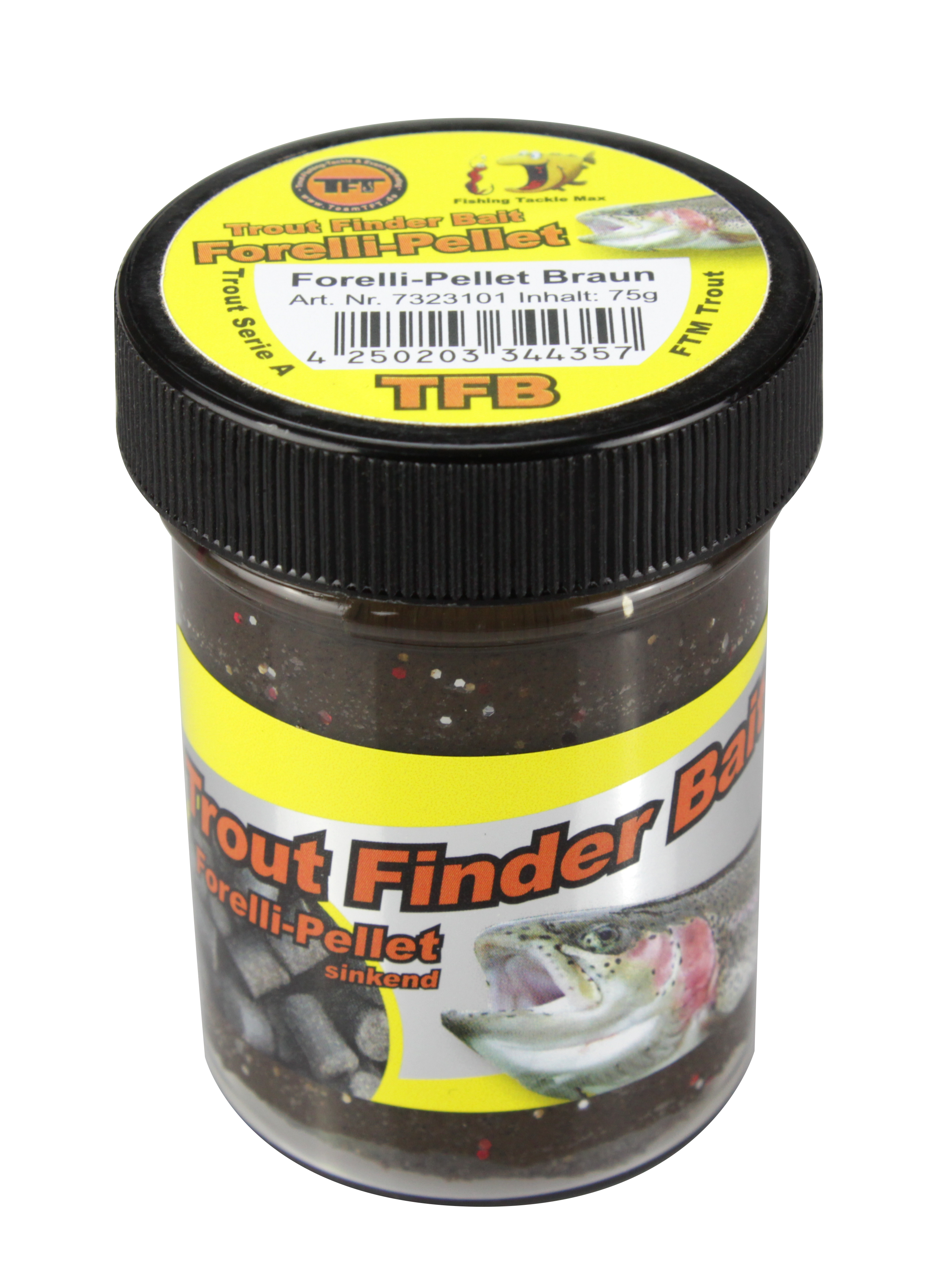 FTM Trout Finder Bait Forellenteig Forelli Pellet  Kadaver sinkend