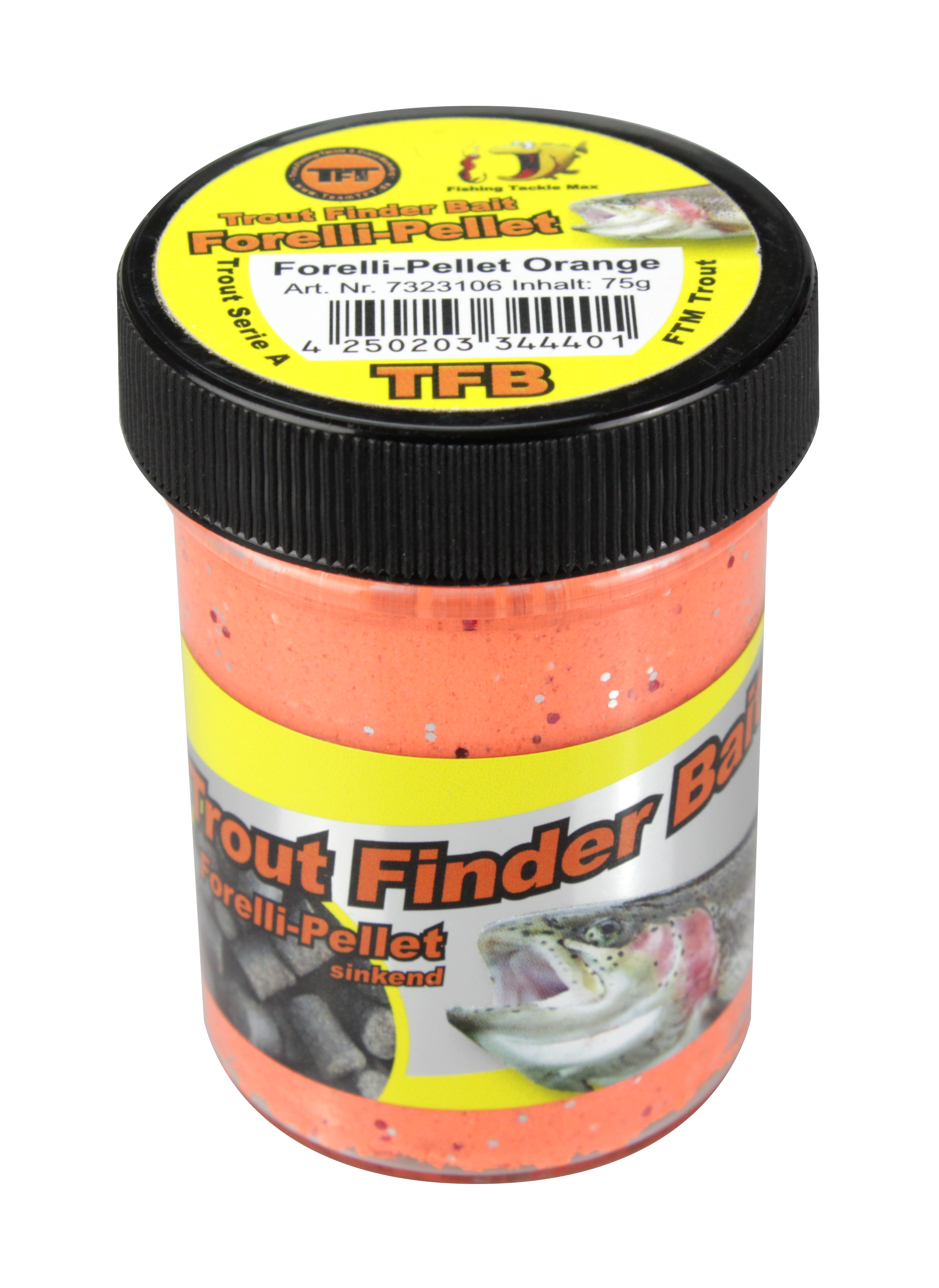 FTM Trout Finder Bait Forellenteig Forelli Pellet  Kadaver sinkend
